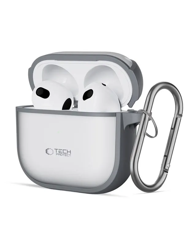 Tech-Protect Slim Hook Case for AirPods 4 - Gray