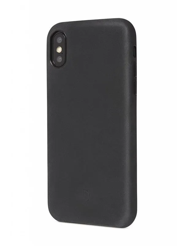 Decoded - Leather Back Cover for iPhone Xs Max Black