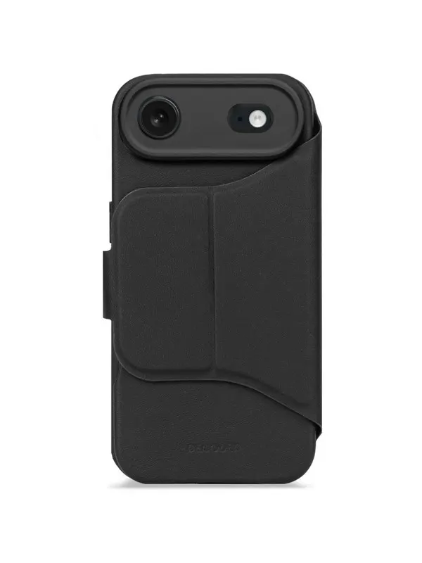Decoded - Textured Silicone Detachable Wallet for iPhone 17 Air - Phantom Black