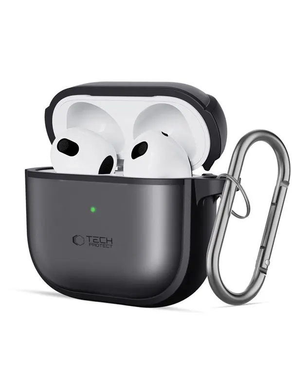 Tech-Protect Slim Hook Case for AirPods 4 - Black