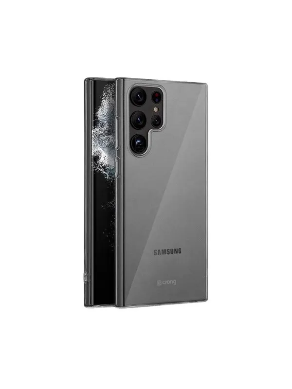CRONG Crystal Slim Cover - Samsung Galaxy S22 Ultra Case - Transparent