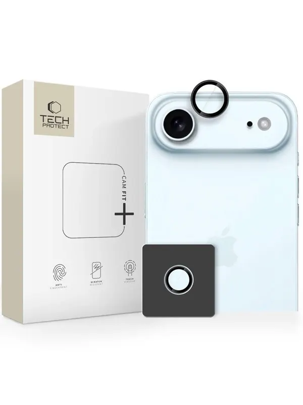 Tech-Protect Camring Fit+ Camera Cover for iPhone 17 Air - Black