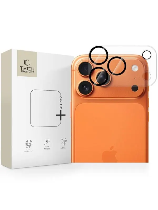 Tech-Protect Cam Fit+ Camera Cover for iPhone 17 Pro Max - Transparent