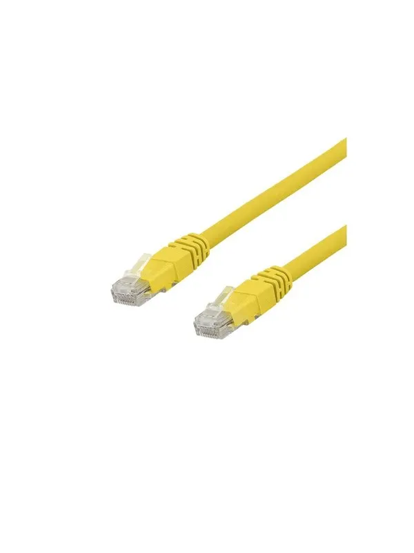 Deltaco TP-67GLAU - patch cable - 7 m - yellow - Gul - 7m