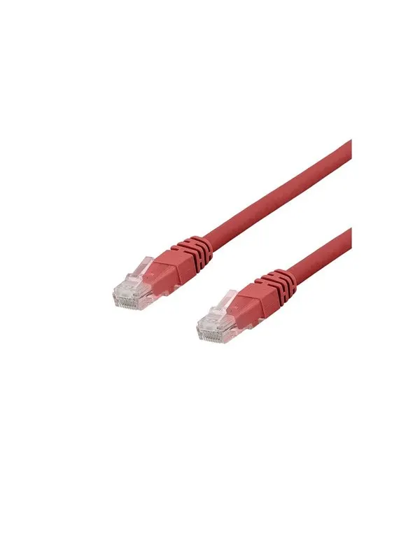 Deltaco patch cable - 1 m - red - Röd - 1m
