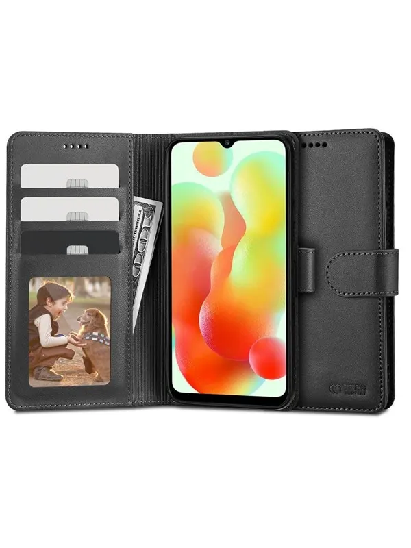 Tech-Protect Wallet Case for Xiaomi Redmi 12C - Black