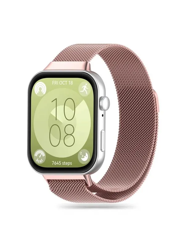Tech-Protect MilaneseBand Strap for Huawei Watch Fit 3 - Pink