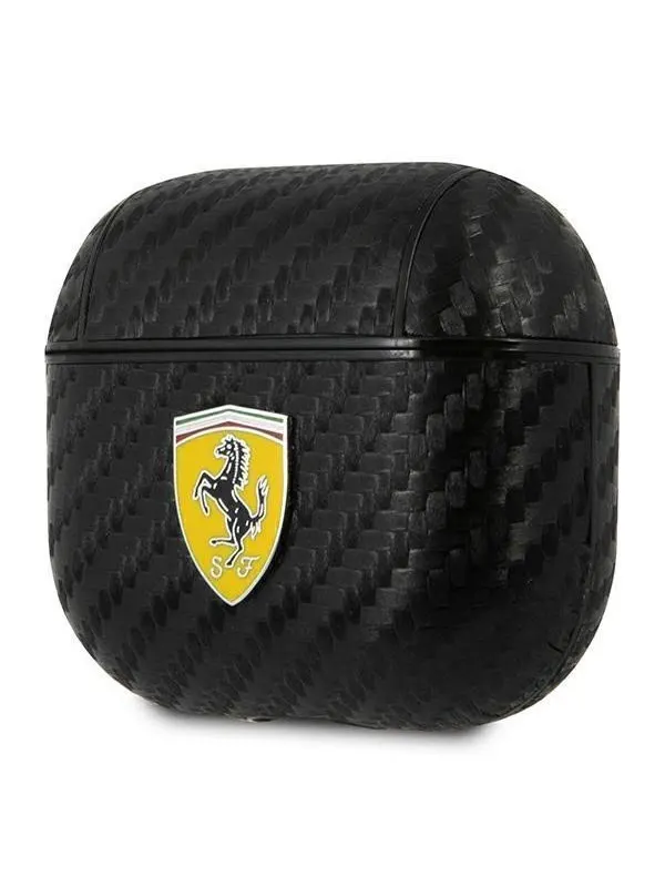 Ferrari On Track PU Carbon Case for AirPods 3 - Black