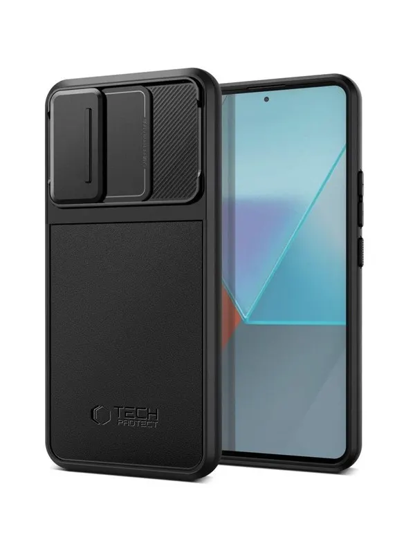 Tech-Protect Velar Cam+ Case for Xiaomi Redmi Note 13 Pro 5G / Poco X6 5G - Black