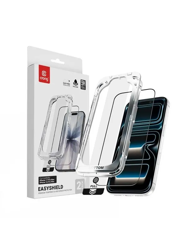 CRONG EasyShield 2-Pack - Tempered Glass iPhone 17 Pro Max / iPhone 16 Pro Max (2 pieces)