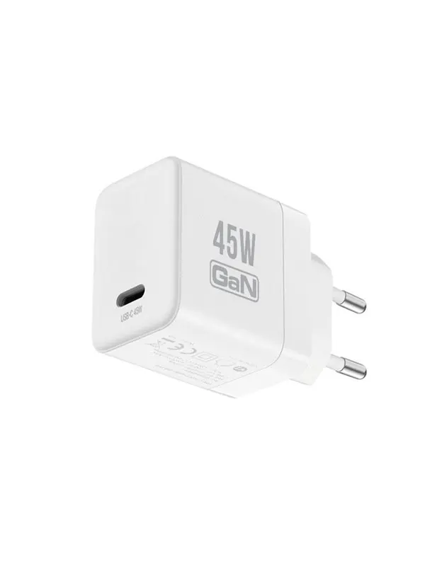 CRONG Ultra Compact GaN - USB-C 45W PD 3.0 Wall Charger with PPS (White)