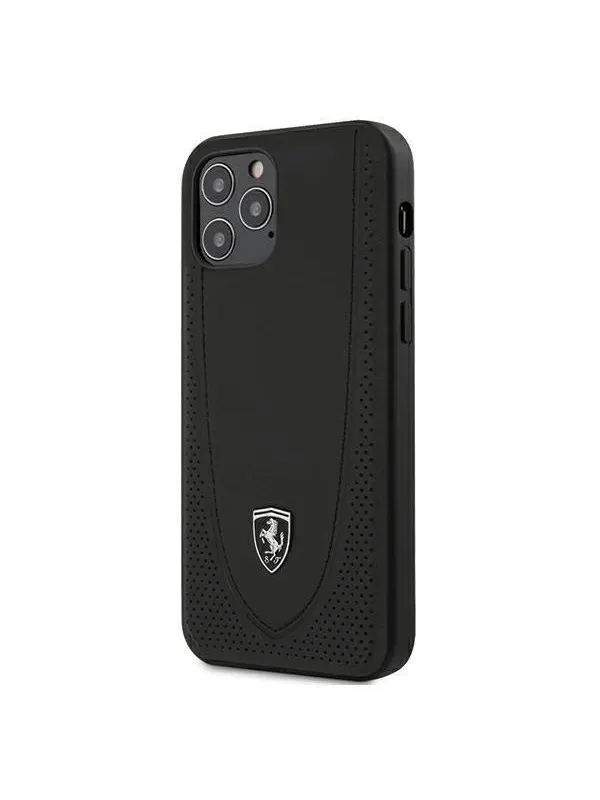 Ferrari Off Track Perforated Case for iPhone 12 / iPhone 12 Pro - Black