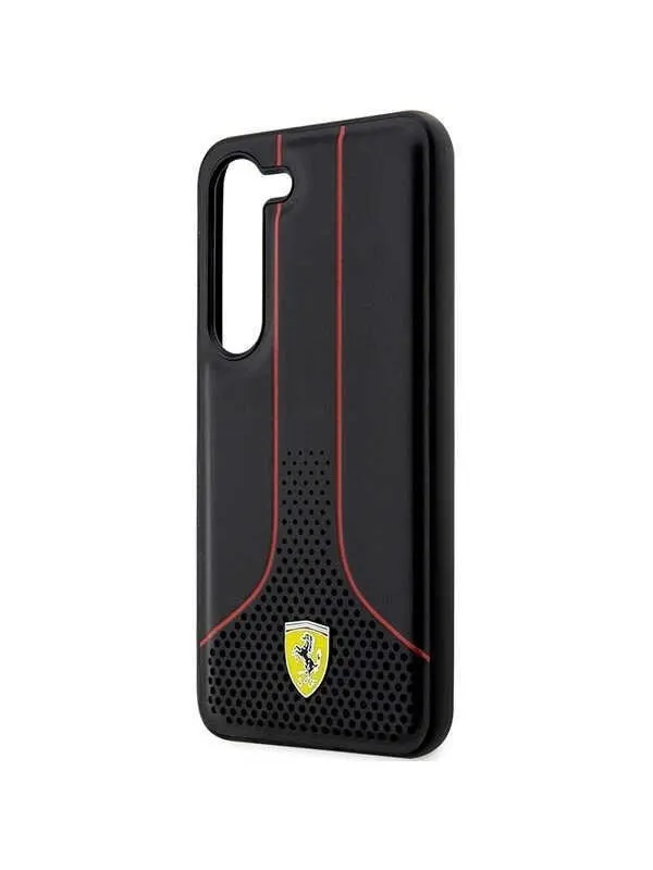 Ferrari Perforated 296 P Case for Samsung Galaxy S23 - Black