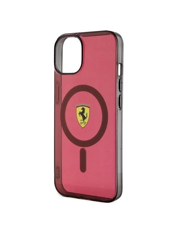 Ferrari Translucent MagSafe Case for iPhone 14 - Red