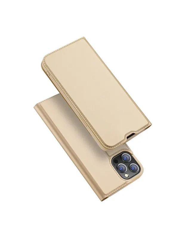 Dux Ducis Skin Pro Holster Case Flip Cover iPhone 13 Pro Max Gold