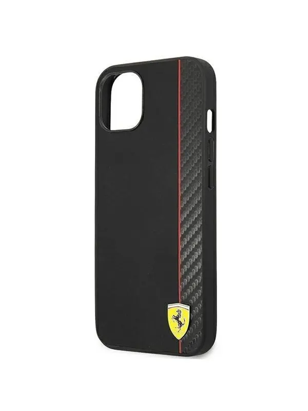 Ferrari Carbon Case for iPhone 14 Plus - Black
