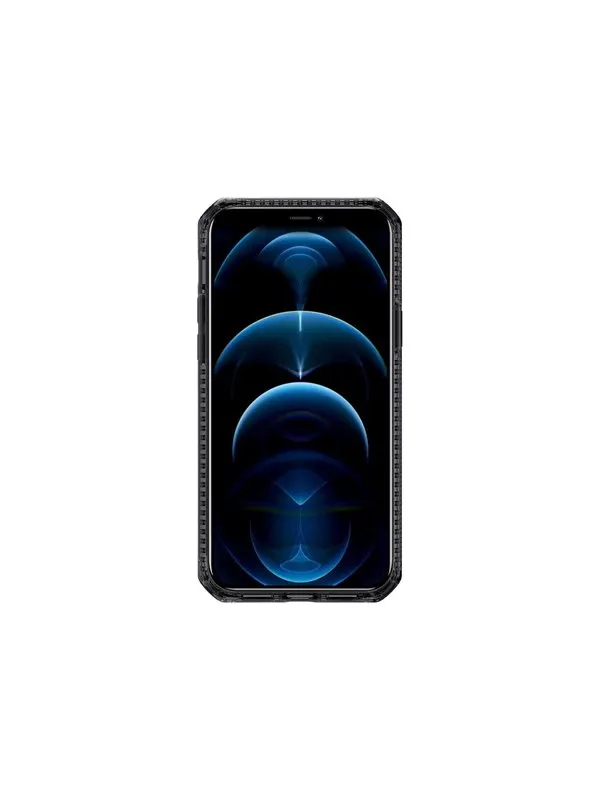 ITSKINS HYBRID CLEAR cover for iPhone 12 Pro Max®. Black and transparent