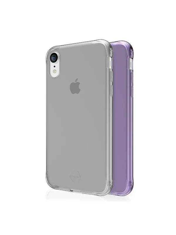 ITSKINS NANO DUO cover for iPhone XR®. Light purple and transparent