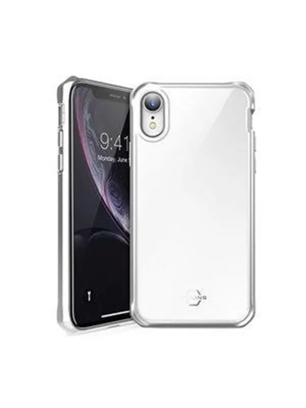 ITSKINS HYBRID GLASS cover for iPhone XR®. Silver