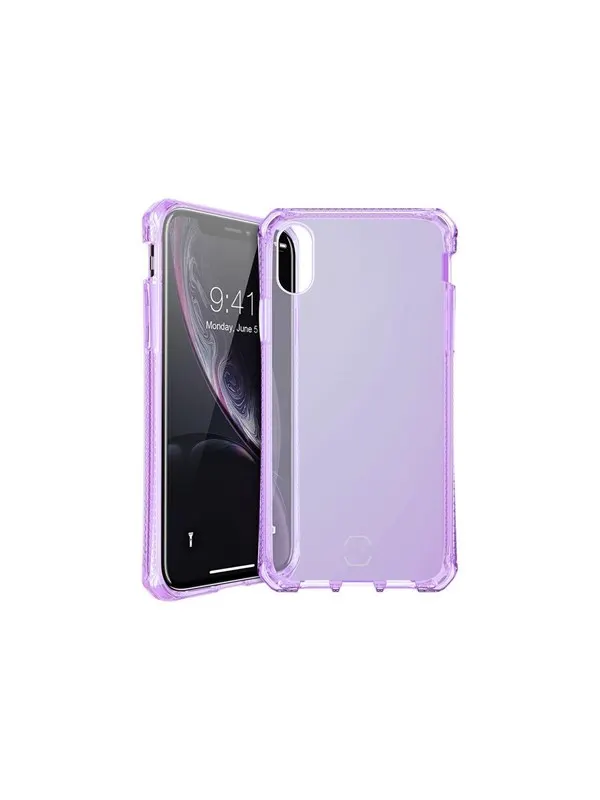 ITSKINS SPECTRUM CLEAR cover for iPhone XR®. Purple