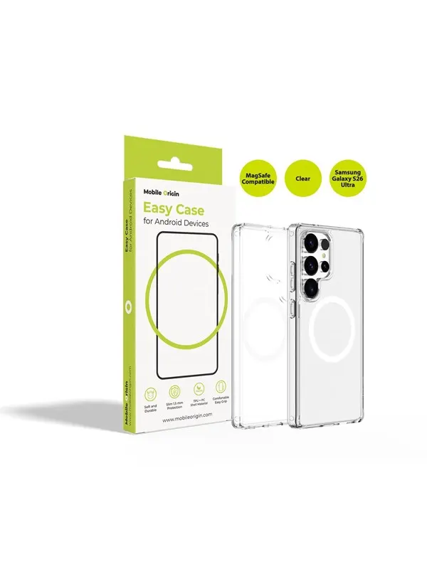 Mobile Origin Easy Case MagSafe Clear - Samsung Galaxy S26 Ultra