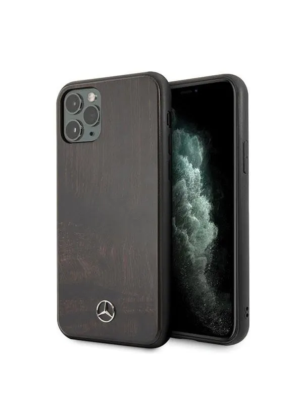 Mercedes Wood Line Rosewood iPhone 11 Pro Case - Brown