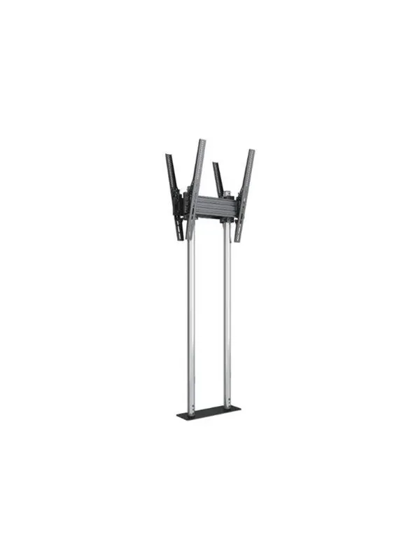 Multibrackets M Pro Series stand - dual side - for 2 LED displays - dual pole - chrome - Max 75 kg - recommended for 90"