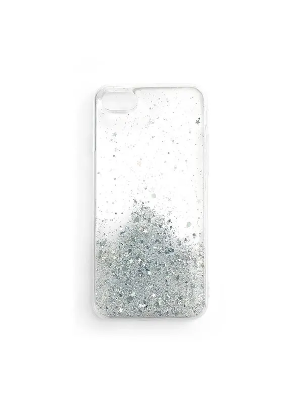 Wozinsky Star Glitter Shiny Glitter Case Cover with Glitter Samsung Galaxy A22 4G Transparent