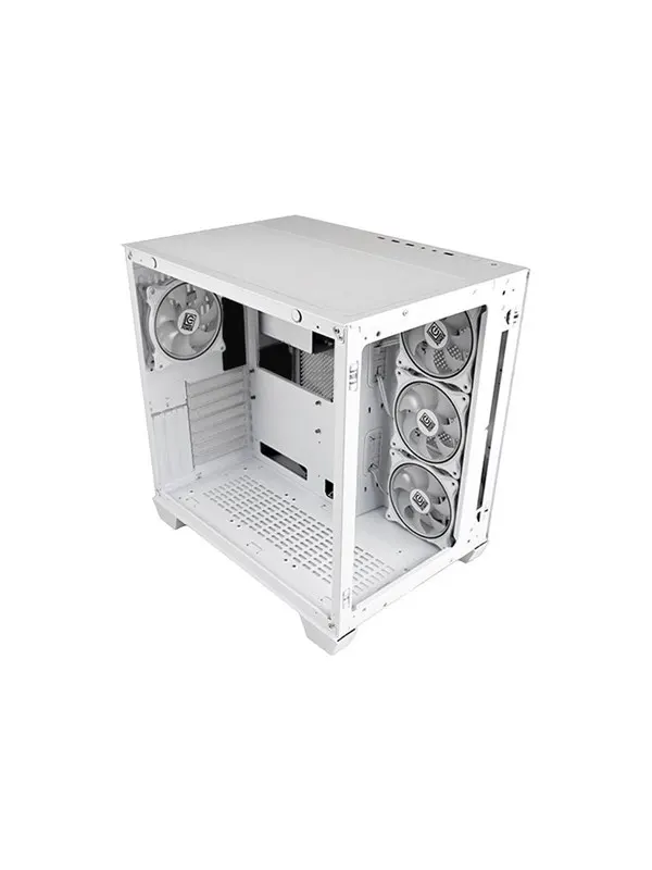 LC Power Gaming 807W Stormwatch_X - Chassi - Tower - Vit