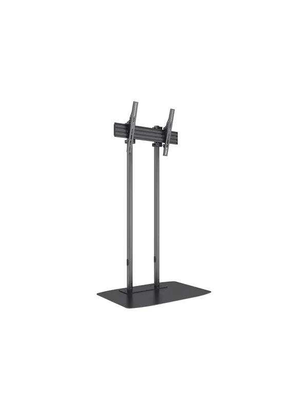 Multibrackets M Pro Series stand - single side - for LED display - dual pole - black - Max 75 kg - recommended for 90"