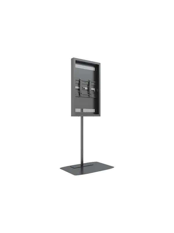 Multibrackets M Pro Series stand - single pole enclosure - black - Max 50 kg - recommended for 46"