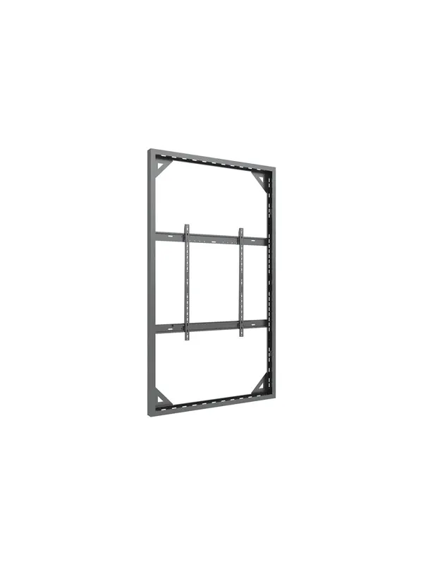Multibrackets M Pro Series enclosure - slim large - for digital signage panel - universal theft protection - black RAL 9005 - Max 80 kg - recommended for 98"