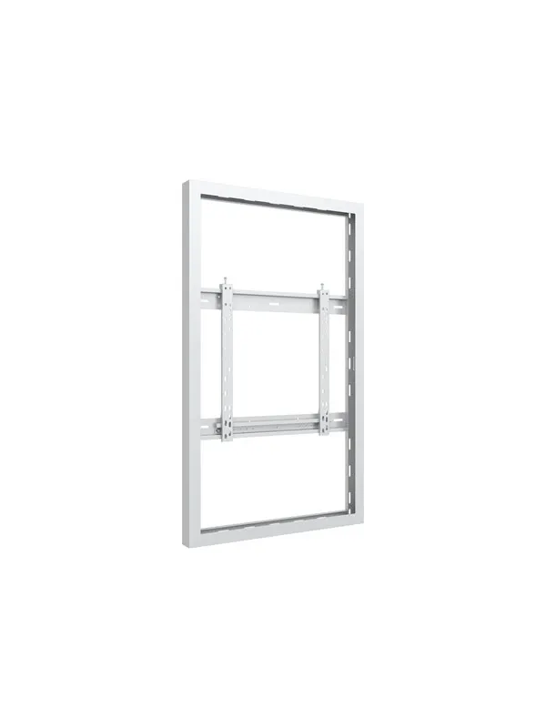 Multibrackets M Pro Series enclosure - for flat panel - medium universal theft protection - white RAL 9005 - Max 50 kg - recommended for 50"