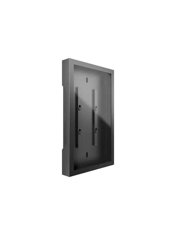 Multibrackets M Pro Series enclosure - modular - for LCD display - outdoor portrait max load: 50 kg anti corrosion anti theft - black - Max 50 kg - recommended for 55"