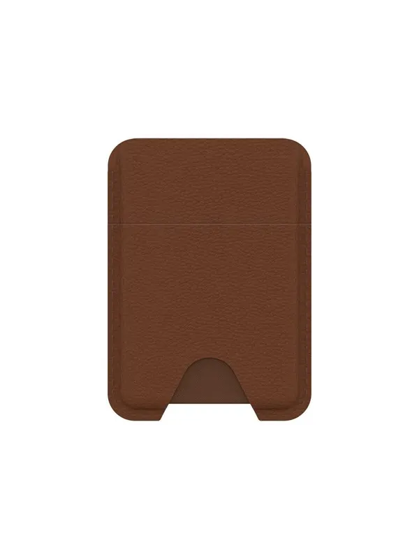 OtterBox Symmetry Cactus Leather MagSafe Wallet Desert Saddle - brown