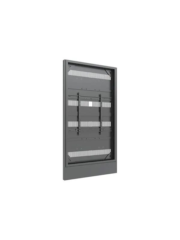 Multibrackets M Pro Series enclosure - totem - for flat panel - covered - black - Max 35 kg - recommended for 85"