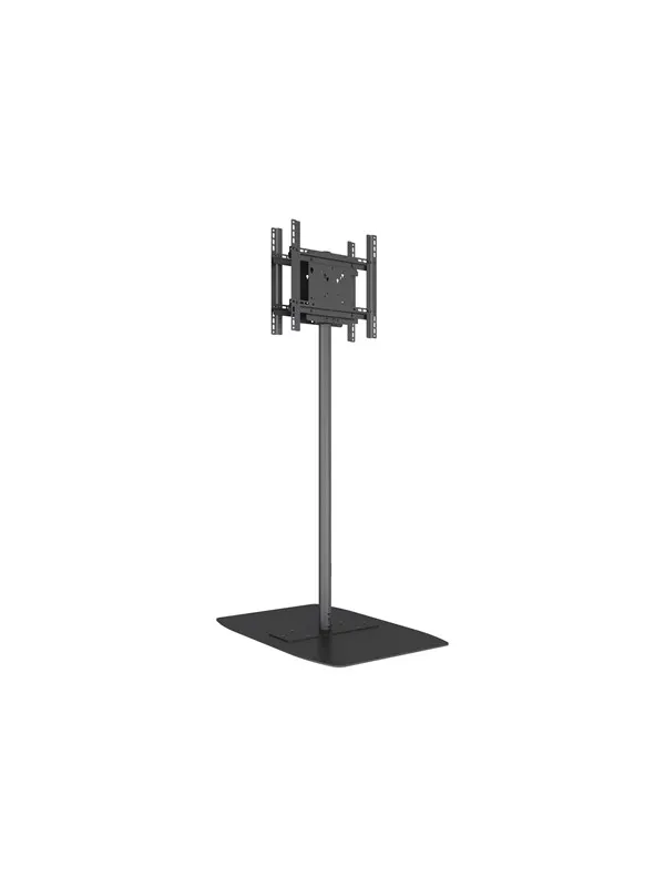Multibrackets M Pro Series stand - for 2 flat panels - single pole - black - Max 90 kg - recommended for 65"