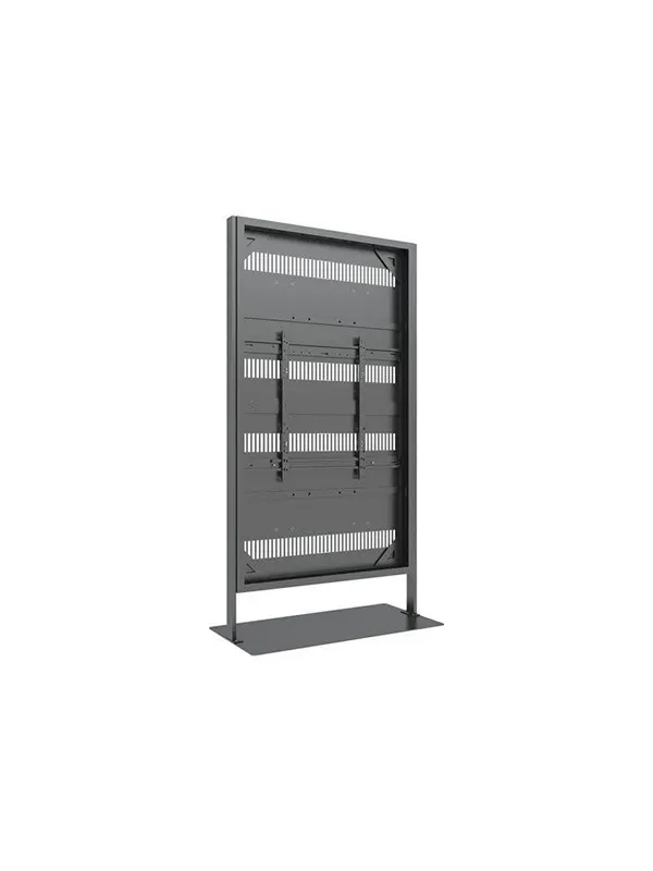 Multibrackets M Pro Series stand - for digital signage LCD panel - enclosure totem - black - Max 35 kg - recommended for 85"