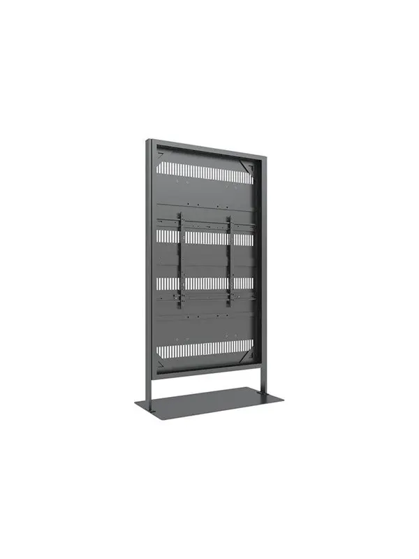 Multibrackets M Pro Series enclosure - totem - for flat panel - black - Max 35 kg - recommended for 86"