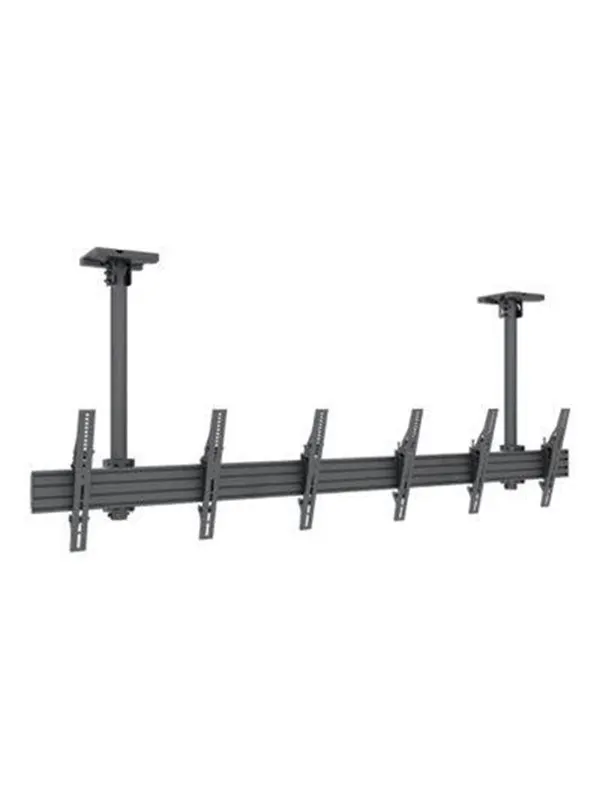 Multibrackets PRO Series mounting kit - tilt - for 3 flat panels - black - Max 90 kg - recommended for 65"