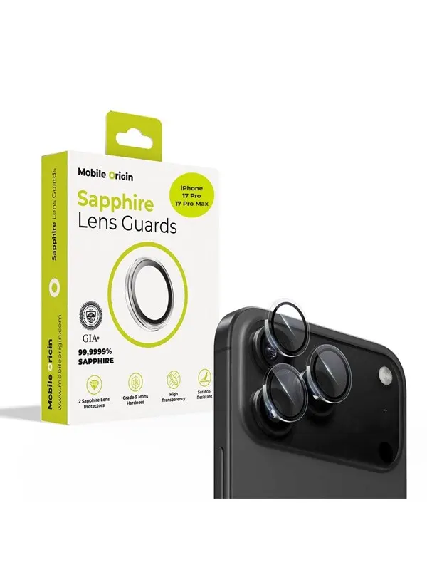 Mobile Origin Sapphire Lens guards - clear - iPhone 17 Pro / 17 Pro Max