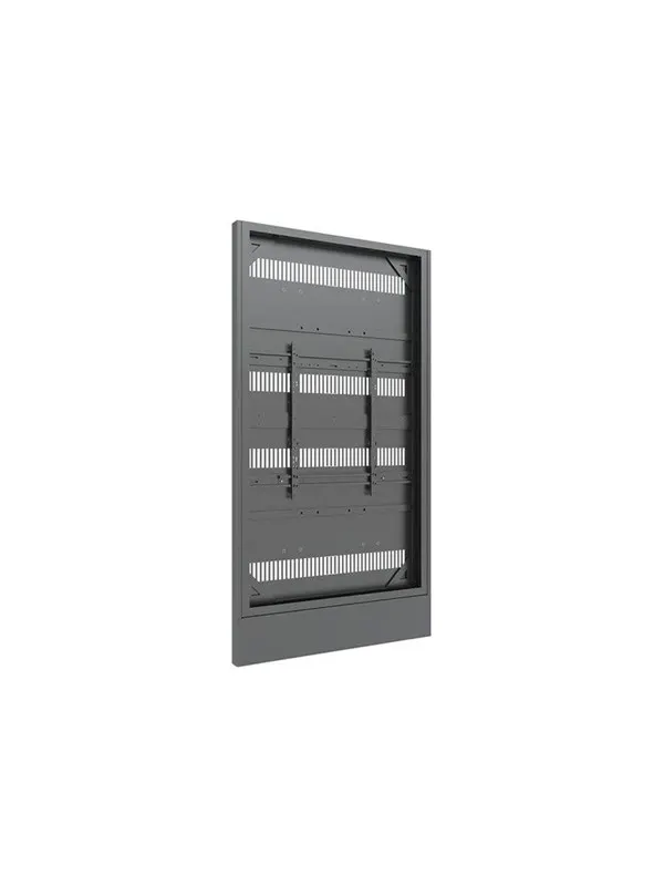 Multibrackets M Pro Series stand - covered - enclosure totem - black - Max 60 kg - recommended for 86"