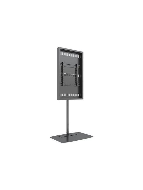 Multibrackets M Pro Series stand - for flat panel - single pole - black - Max 50 kg - recommended for 49"