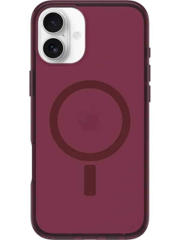 OtterBox Symmetry Clear MagSafe Apple iPhone 16 Plus Up Beet - red