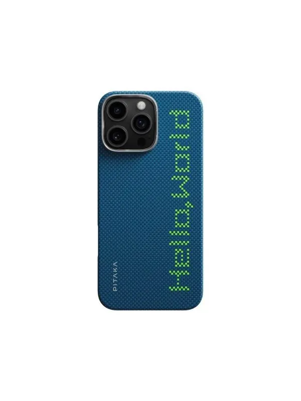 PITAKA Tactile Woven Case Hello World - iPhone 16 Pro