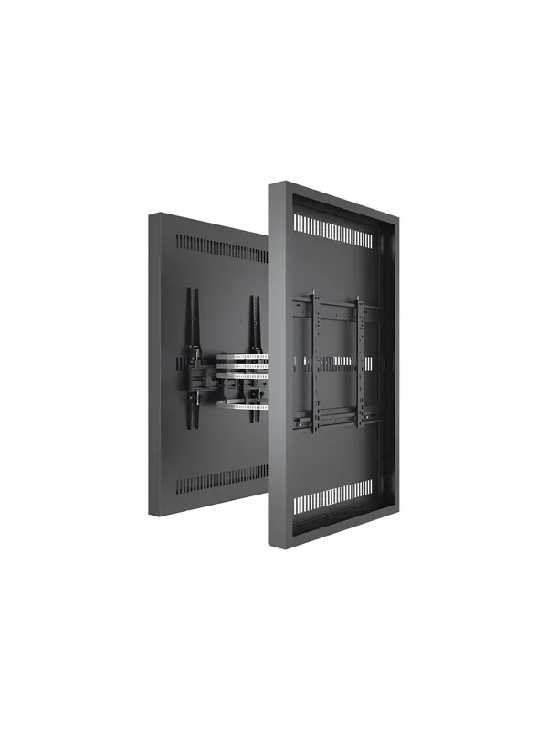 Multibrackets M Pro Series enclosure - medium - for 2 LCD displays - column dual - black - Max 60 kg - recommended for 55"