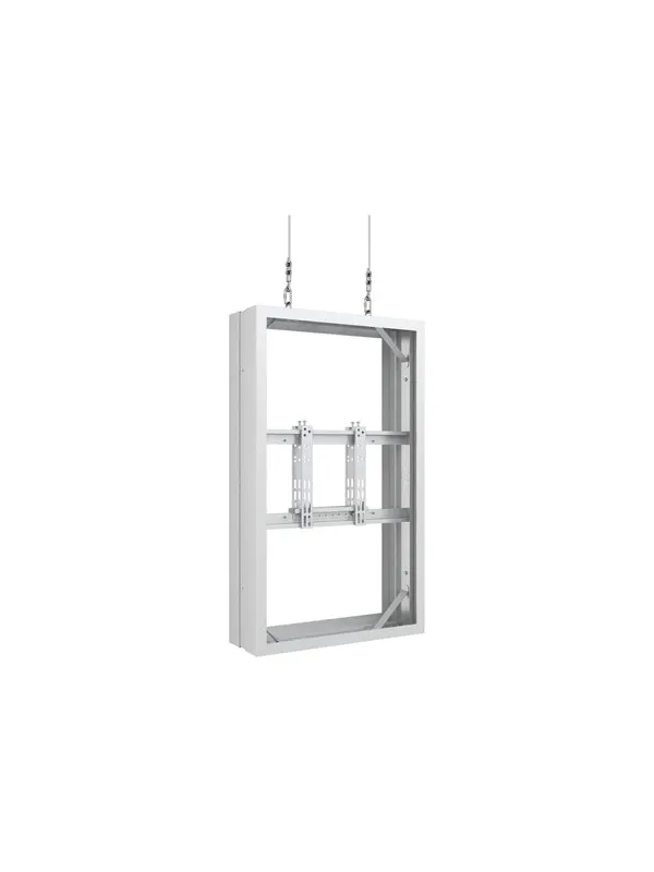 Multibrackets M Pro Series enclosure - medium - for 2 LCD displays - wire b2b - white - Max 50 kg - recommended for 43"
