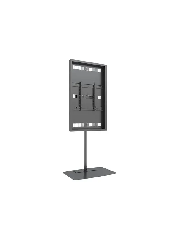 Multibrackets M Pro Series stand - single pole enclosure - black - Max 50 kg - recommended for 55"
