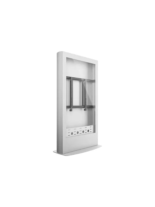 Multibrackets M Pro Series stand - for flat panel - enclosure totem - white - Max 50 kg - recommended for 65"