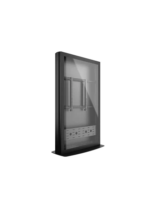 Multibrackets M Pro Series stand - for flat panel - enclosure totem - black - Max 50 kg - recommended for 75"